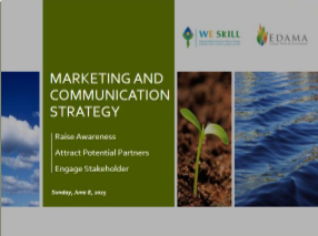 WE SKILL / EDAMA marketing and communication strategy title slide