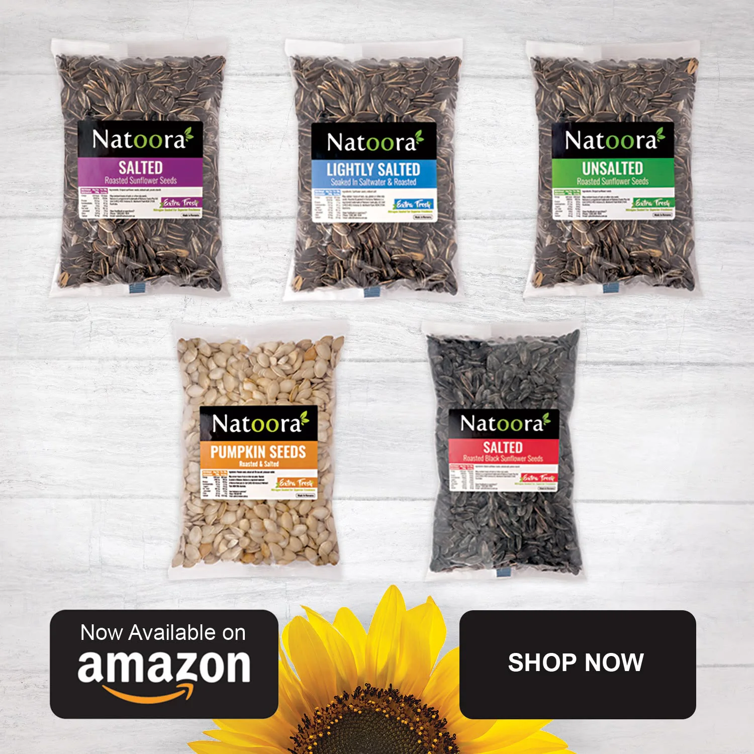 Natoora brand product creative