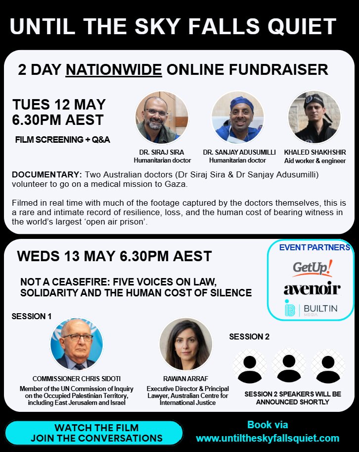 Until The Sky Falls Quiet — 2-day nationwide online fundraiser