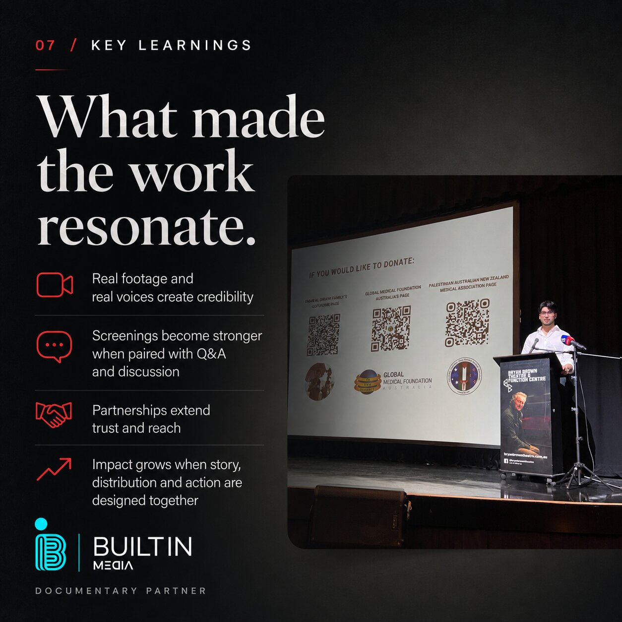 Key learnings — what made the work resonate