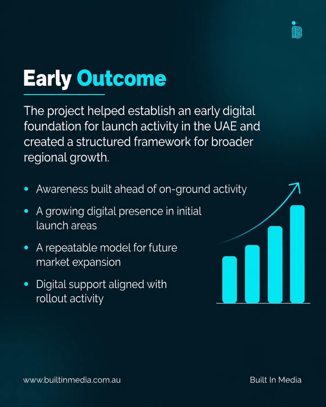 Early outcome — an early digital foundation and structured framework for broader regional growth