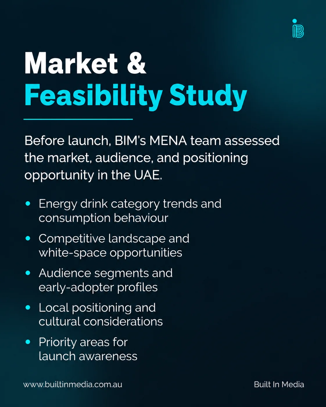 Market and feasibility study — assessing market, audience and positioning opportunity in the UAE