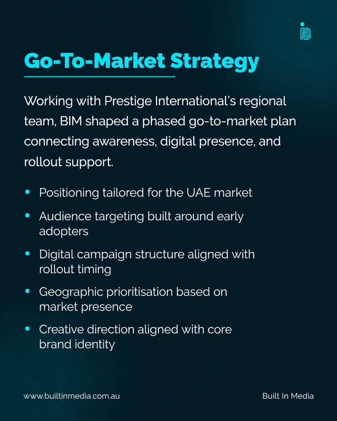 Go-to-market strategy — a phased plan connecting awareness, digital presence and rollout support